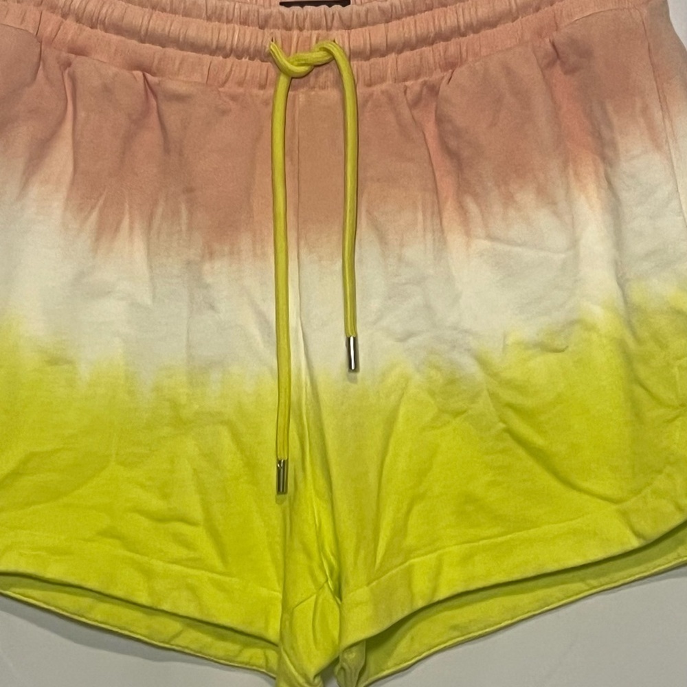 ATM Anthony Thomas Melillo French Terry Tie-Dye Pull-On Shorts, Medium NWT's